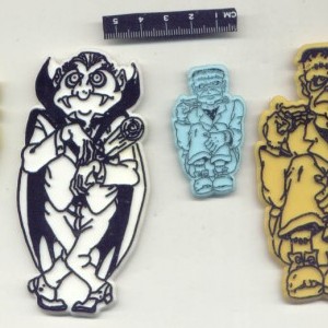 Spooky Chews - plastic moulded halloween ghosts witches monsters 