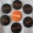 Orange phone network - set of seven promotional badges